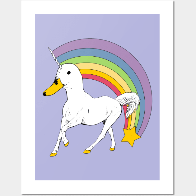 Duckiecorn Wall Art by Lab Reject Studios